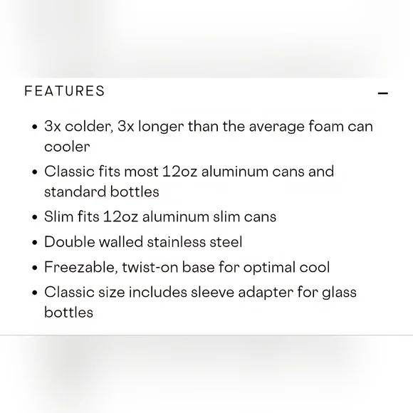 Corkcicle Slim Arctican - Turquoise Can Cooler - Picture 9 of 9